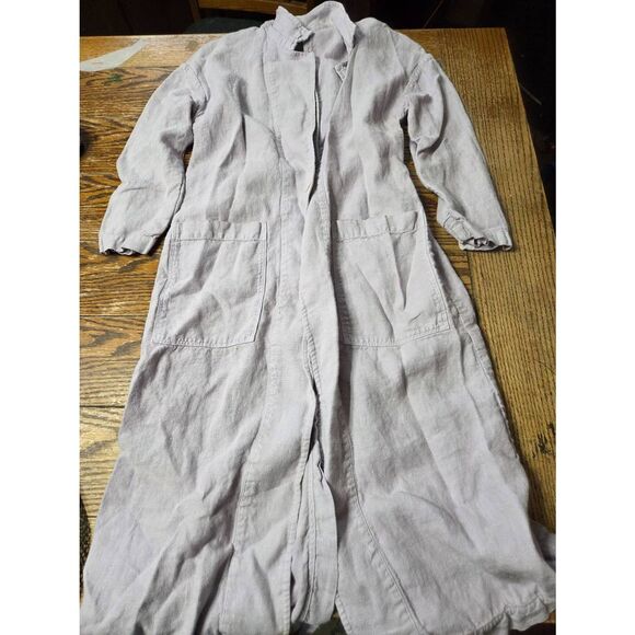 Esby - Baronne Linen Duster in Sky sz Small - Picture 2 of 5
